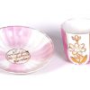 Pink and gold souvenir China made in Germany